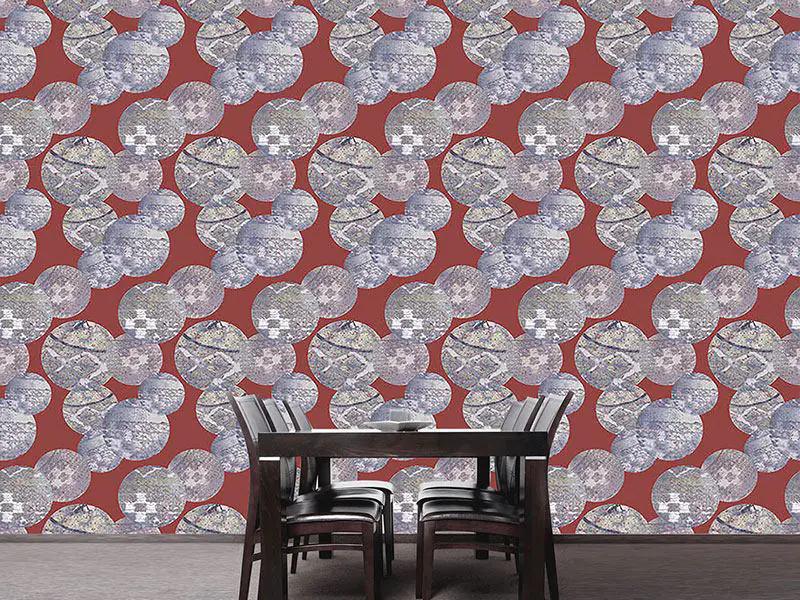Wall Mural Pattern Wallpaper Silverballs