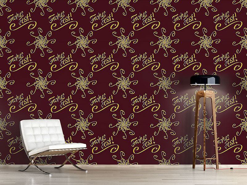 Wall Mural Pattern Wallpaper Holy Days Brown