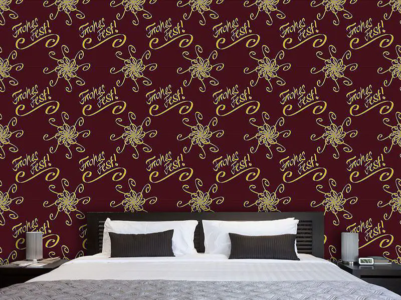 Wall Mural Pattern Wallpaper Holy Days Brown