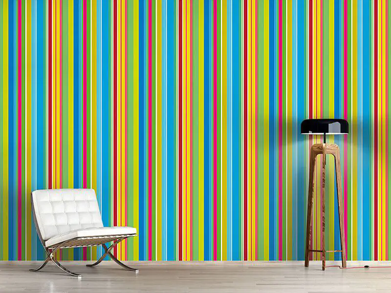 Wall Mural Pattern Wallpaper Fresh Stripes