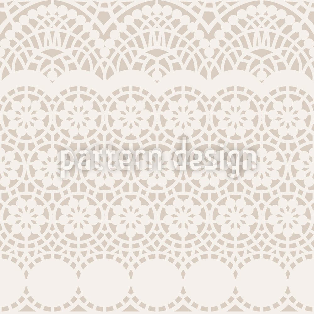 Designmuster Tapete Alhambra Beige
