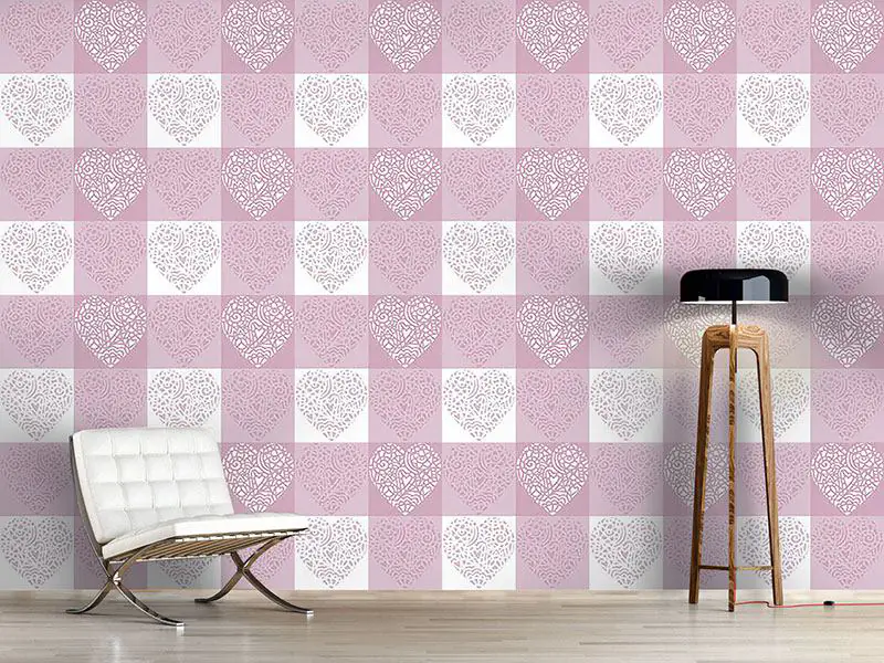 Wall Mural Pattern Wallpaper Hearty Lilac