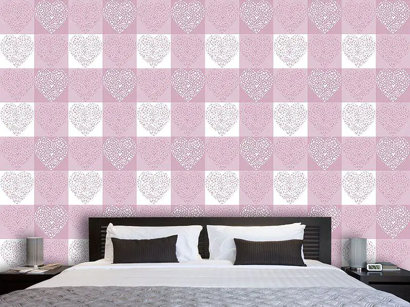 Wall Mural Pattern Wallpaper Hearty Lilac