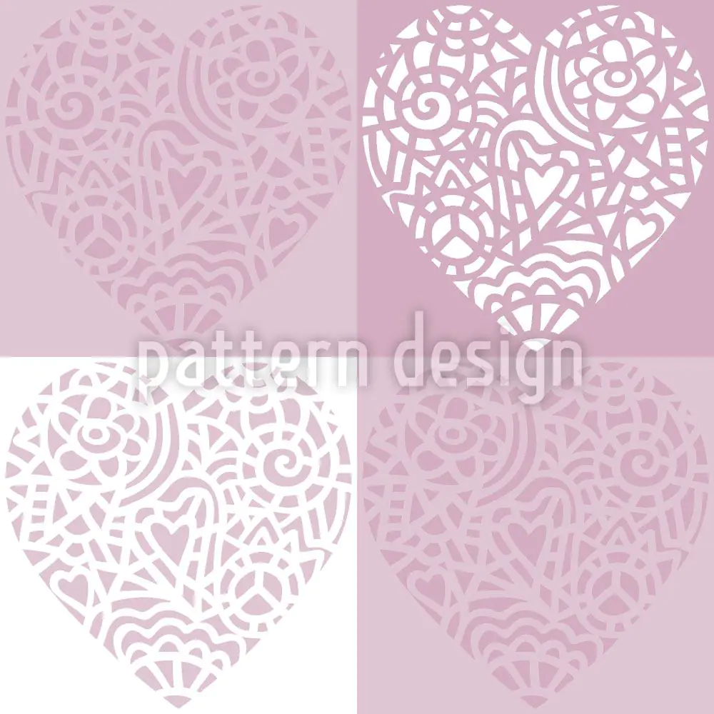 Papier peint design Hearty Lilac