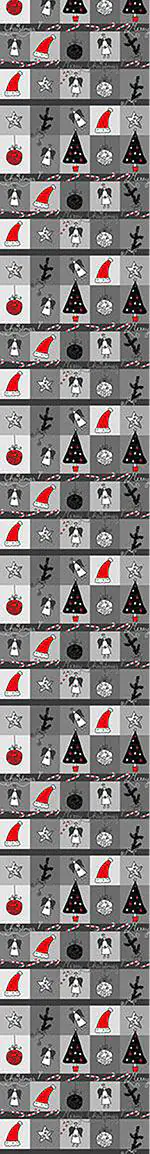 Wall Mural Pattern Wallpaper Christmas Dream Anthracite