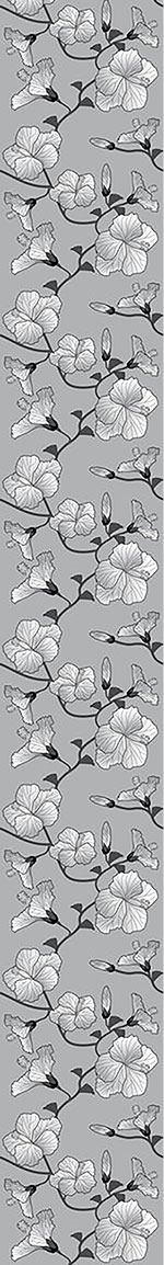 Papier peint design Hibiscus Monochrome