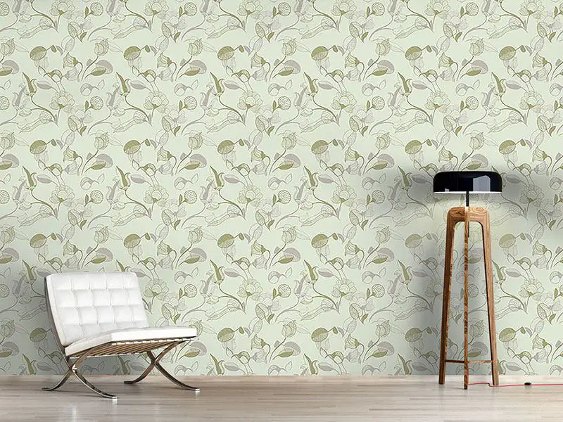 Wall Mural Pattern Wallpaper Fairy Tale Meadow