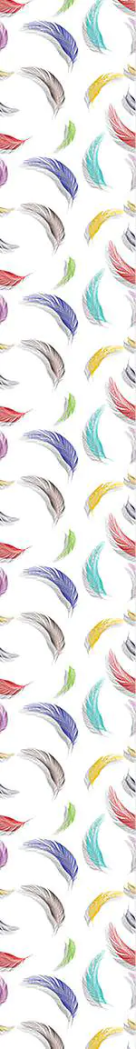 Wall Mural Pattern Wallpaper Colorful Feather Pattern