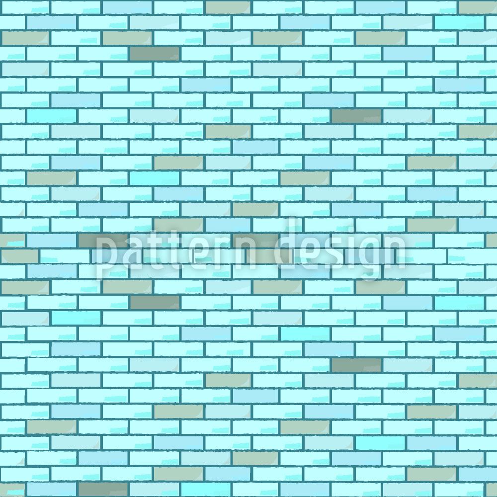 Carta da parati Blue Brick Wall