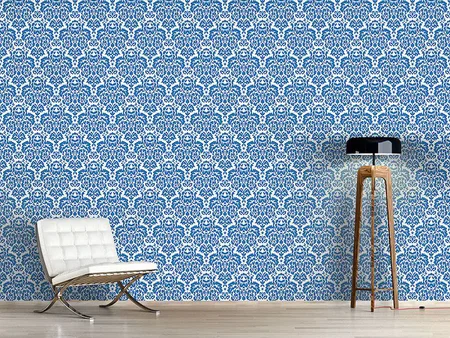 Wall Mural Pattern Wallpaper Opulent Blue