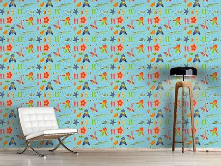 Wall Mural Pattern Wallpaper Pack Your Bags