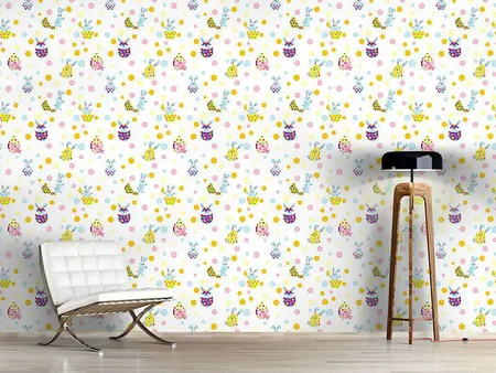 Wall Mural Pattern Wallpaper Egg Surprise
