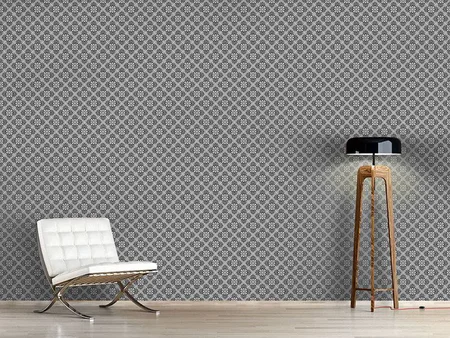 Wall Mural Pattern Wallpaper Bloom Grey