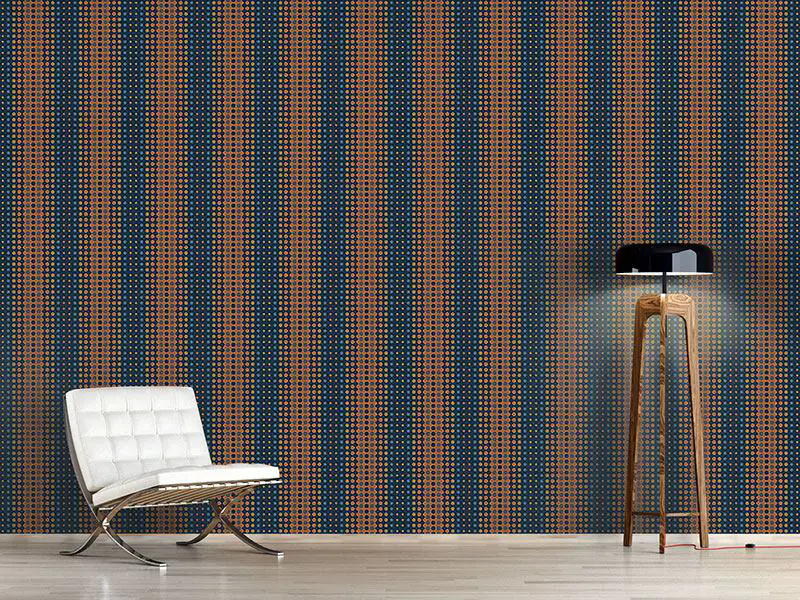 Wall Mural Pattern Wallpaper Waves Copper