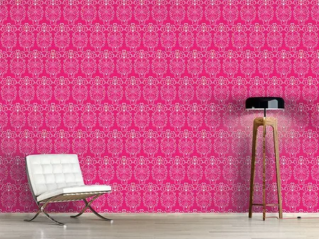 Wall Mural Pattern Wallpaper Pink Romance