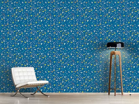 Wall Mural Pattern Wallpaper Fantasy In Blue