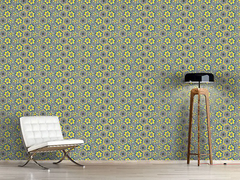 Wall Mural Pattern Wallpaper Yellow Express
