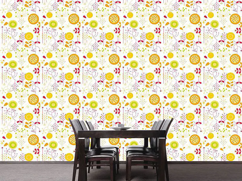 Wall Mural Pattern Wallpaper Lilijana Sole