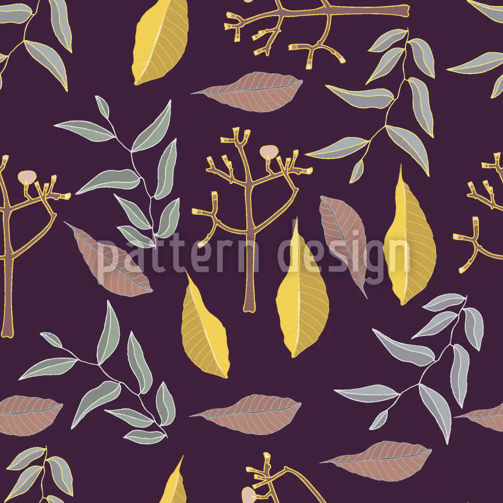 Wall Mural Pattern Wallpaper Gold And Silver