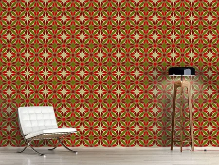 Wall Mural Pattern Wallpaper Etoiles De Rouge