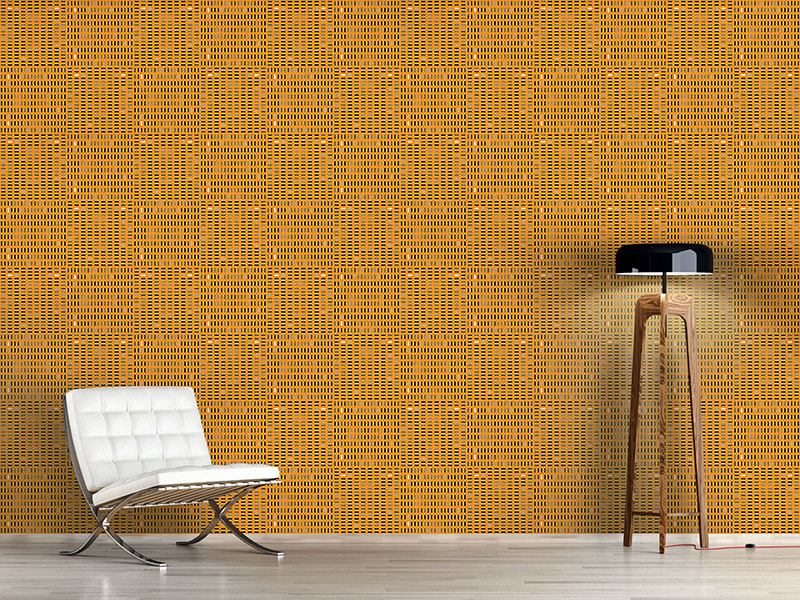 Wall Mural Pattern Wallpaper Tilo Orange