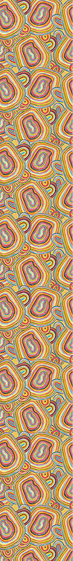 Wall Mural Pattern Wallpaper Multicolored Entwined Lines