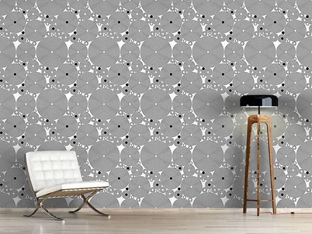 Wall Mural Pattern Wallpaper Hypnotic Circles