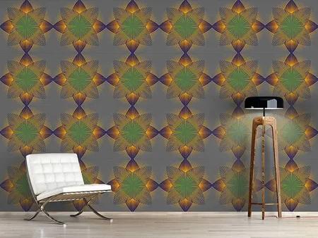 Wall Mural Pattern Wallpaper Geometric Blossom
