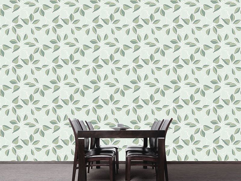 Wall Mural Pattern Wallpaper Pastel Green