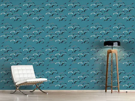 Wall Mural Pattern Wallpaper Seagulls