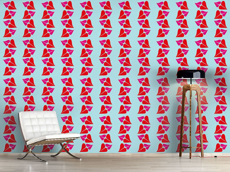 Wall Mural Pattern Wallpaper Kiss