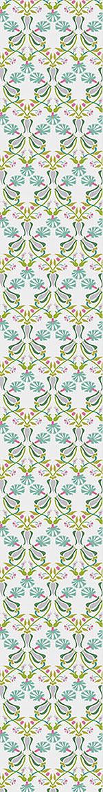 Wall Mural Pattern Wallpaper Tulips And Carnations Entwined