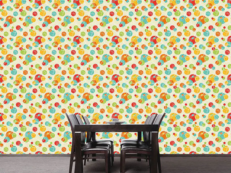 Wall Mural Pattern Wallpaper Colorful Circles