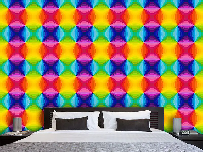 Wall Mural Pattern Wallpaper Abstract Rainbow
