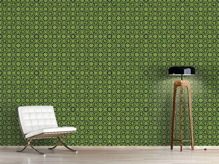 Wall Mural Pattern Wallpaper Green Farrago