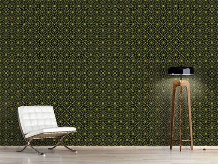 Wall Mural Pattern Wallpaper Yellow Paradies