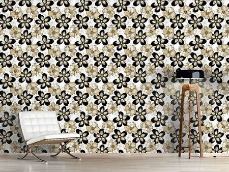 Wall Mural Pattern Wallpaper Blossom Party