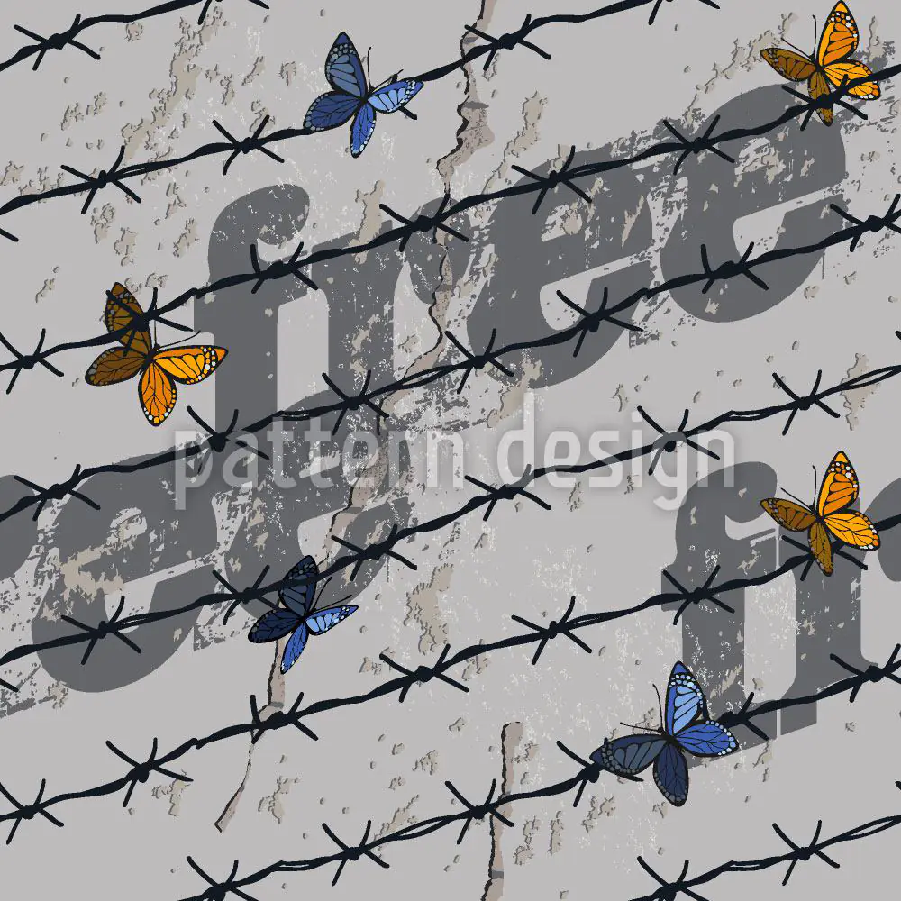 Papier peint design The Freedom Of The Butterflies