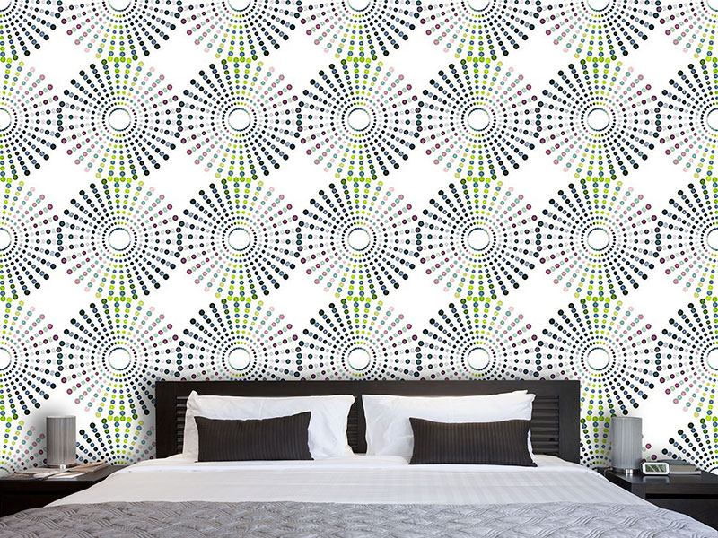 Wall Mural Pattern Wallpaper Dot Wheels