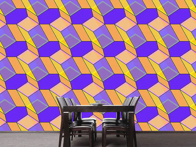 Wall Mural Pattern Wallpaper Facets Of Prisma