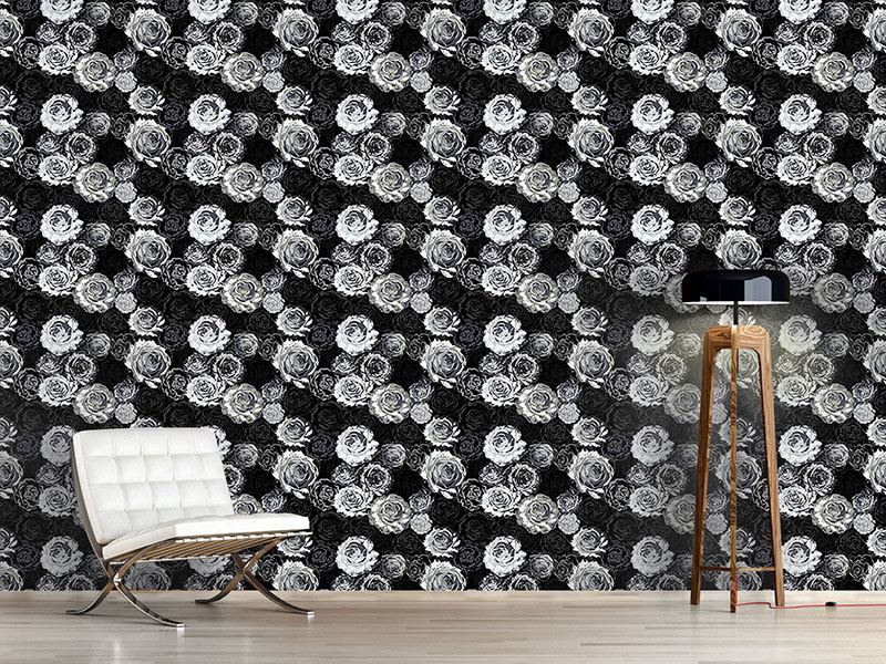 Wall Mural Pattern Wallpaper Where The Wild Roses Grow