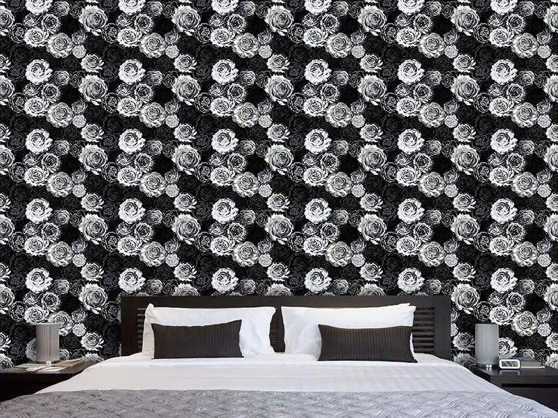 Wall Mural Pattern Wallpaper Where The Wild Roses Grow