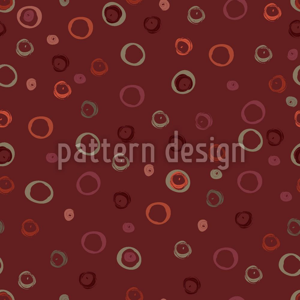 Wall Mural Pattern Wallpaper Circles In Red