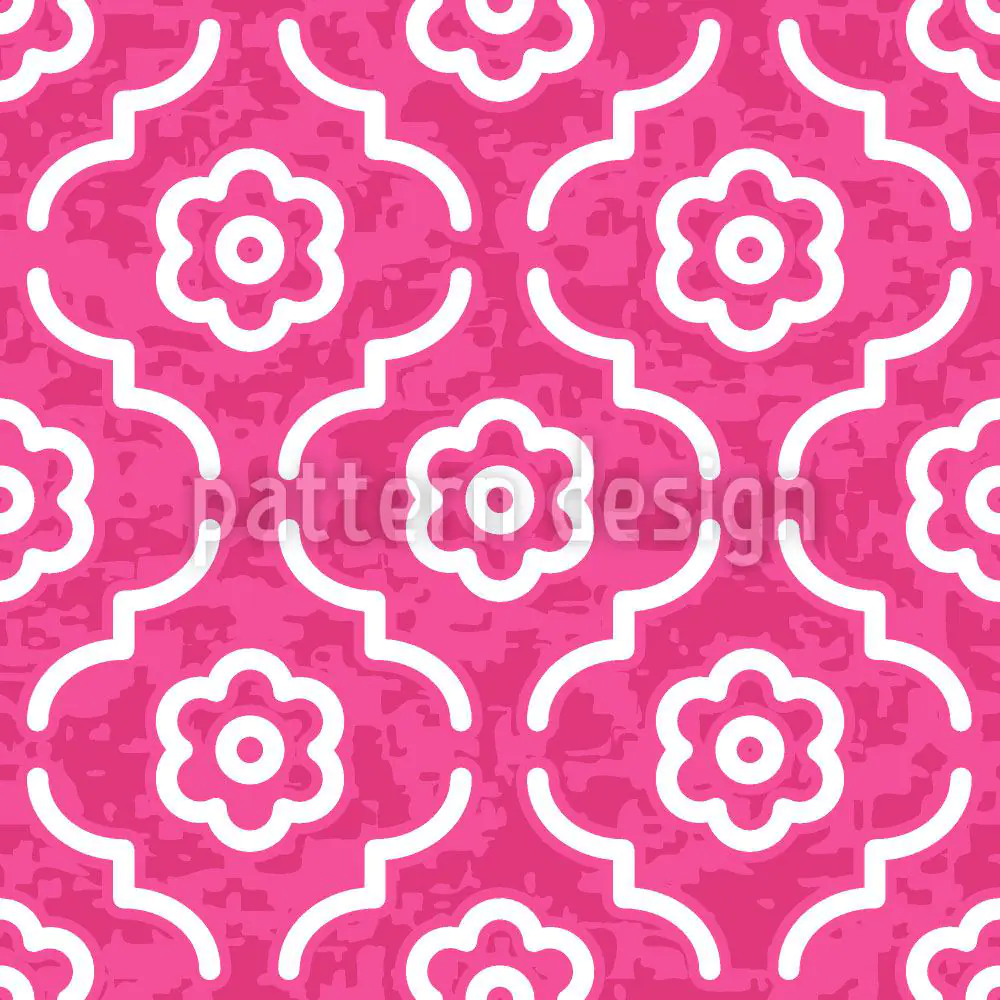 Designmuster Tapete Pink Lady Marokko