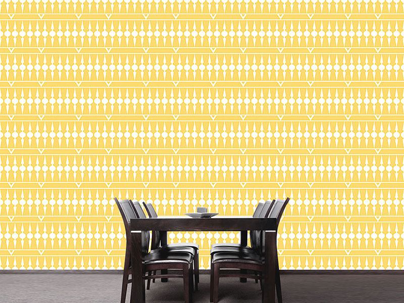 Wall Mural Pattern Wallpaper Balconia Yellow