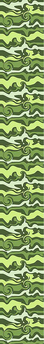 Papier peint design Green Wave Chaos