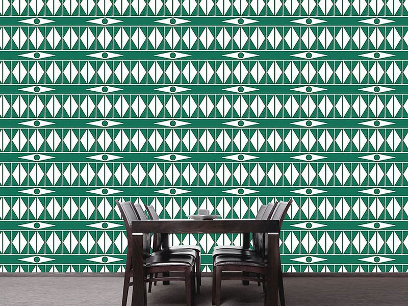 Wall Mural Pattern Wallpaper Ethno Triangles