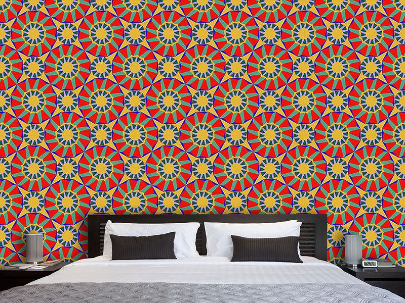 Wall Mural Pattern Wallpaper Circus Colori