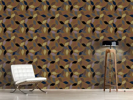 Wall Mural Pattern Wallpaper Harmony Of Leaves