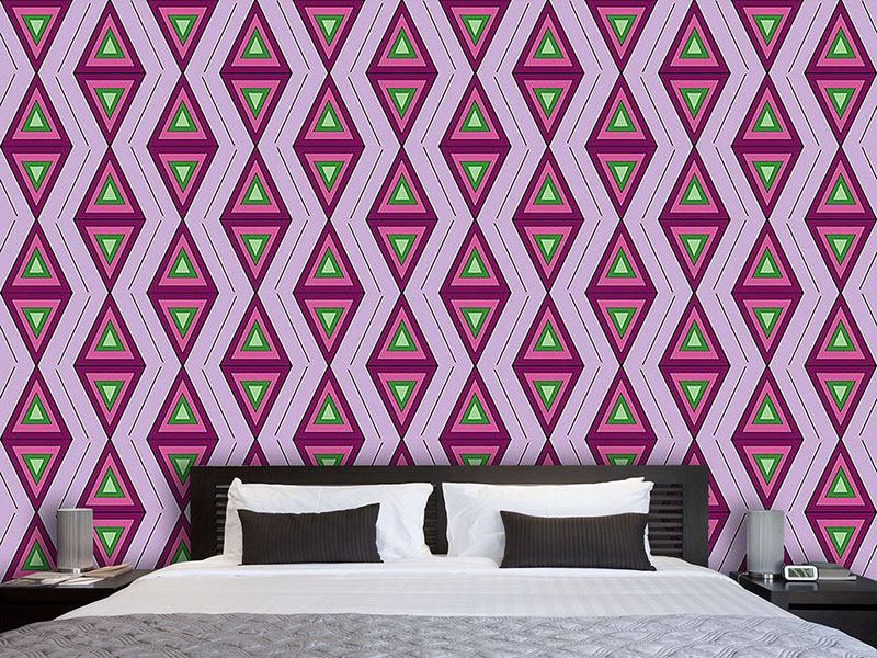 Wall Mural Pattern Wallpaper The Colors Of The Triangles